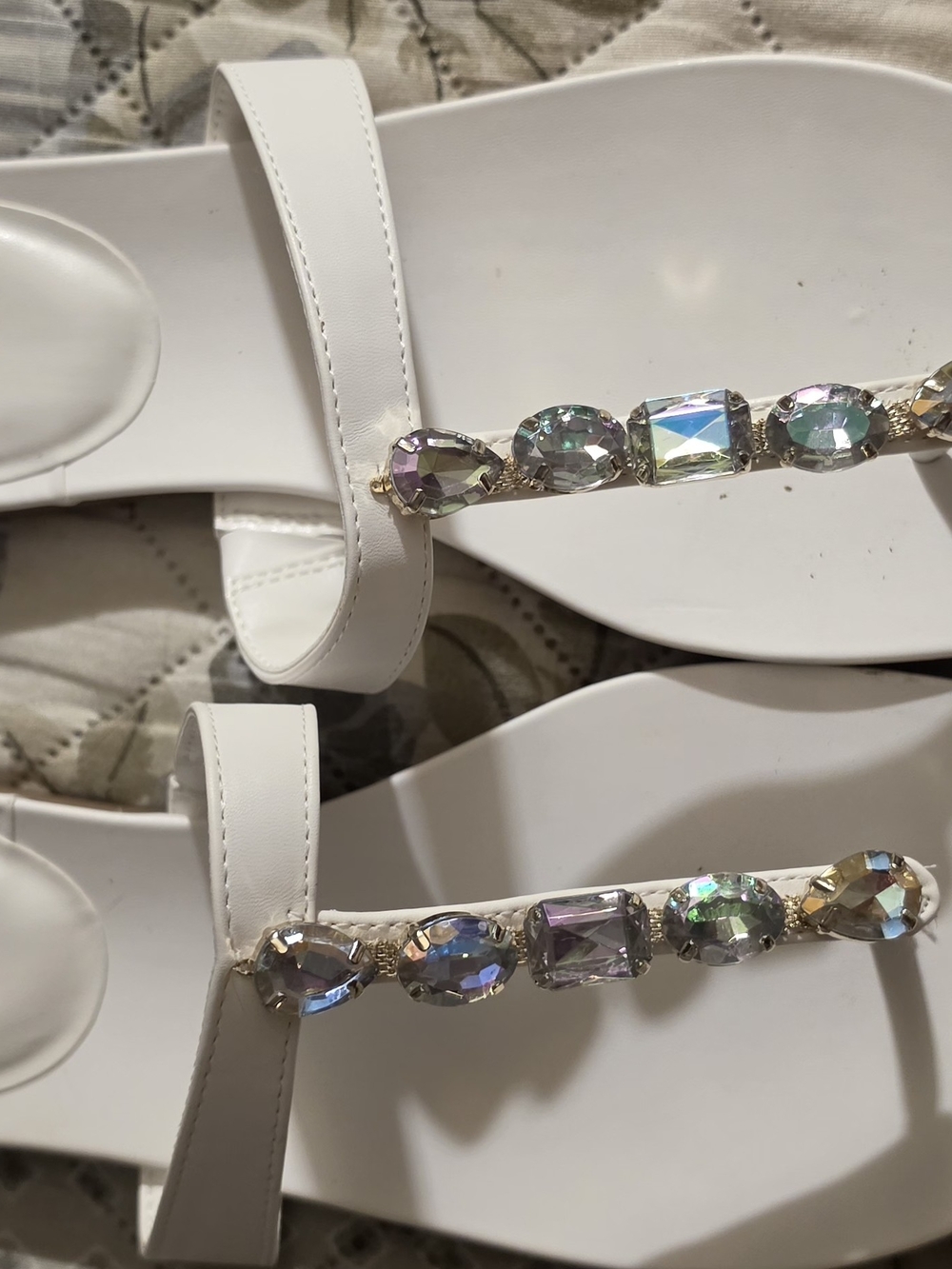 Vince Comuto Jeweled Sandals Sz 10 LIKE NEW